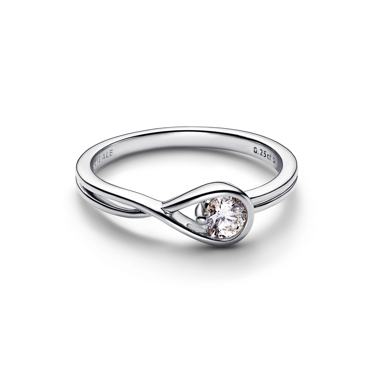 Pandora Infinite Sterling Silver Lab-grown Diamond Ring