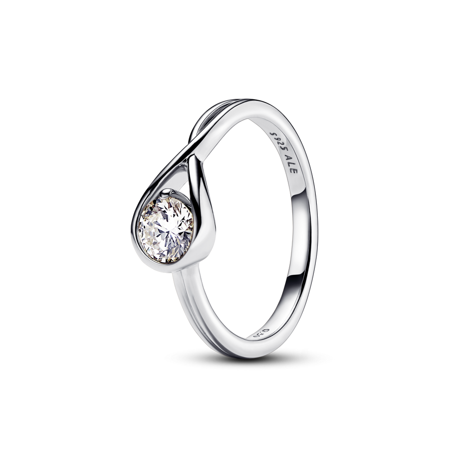 FINAL SALE - Pandora Infinite Sterling Silver Lab-grown Diamond Ring