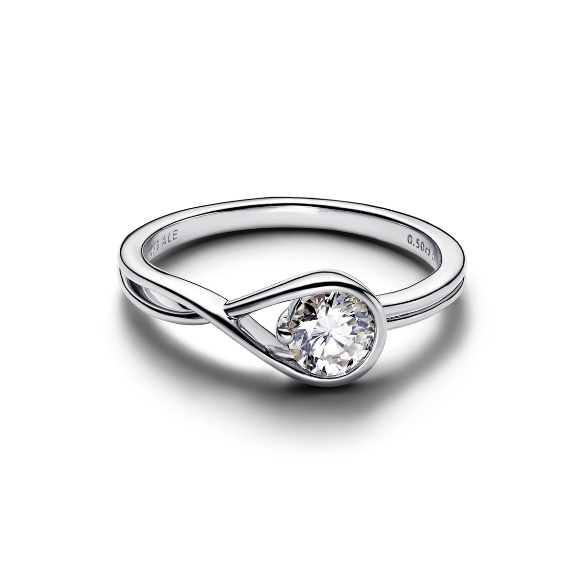 FINAL SALE - Pandora Infinite Sterling Silver Lab-grown Diamond Ring