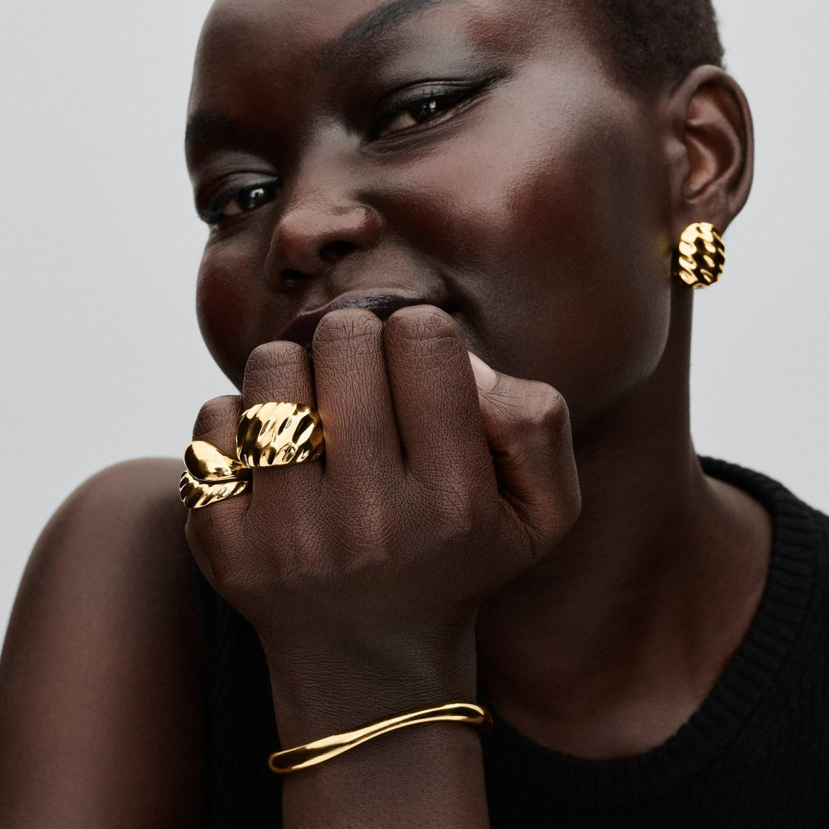 Rippled Statement Ring