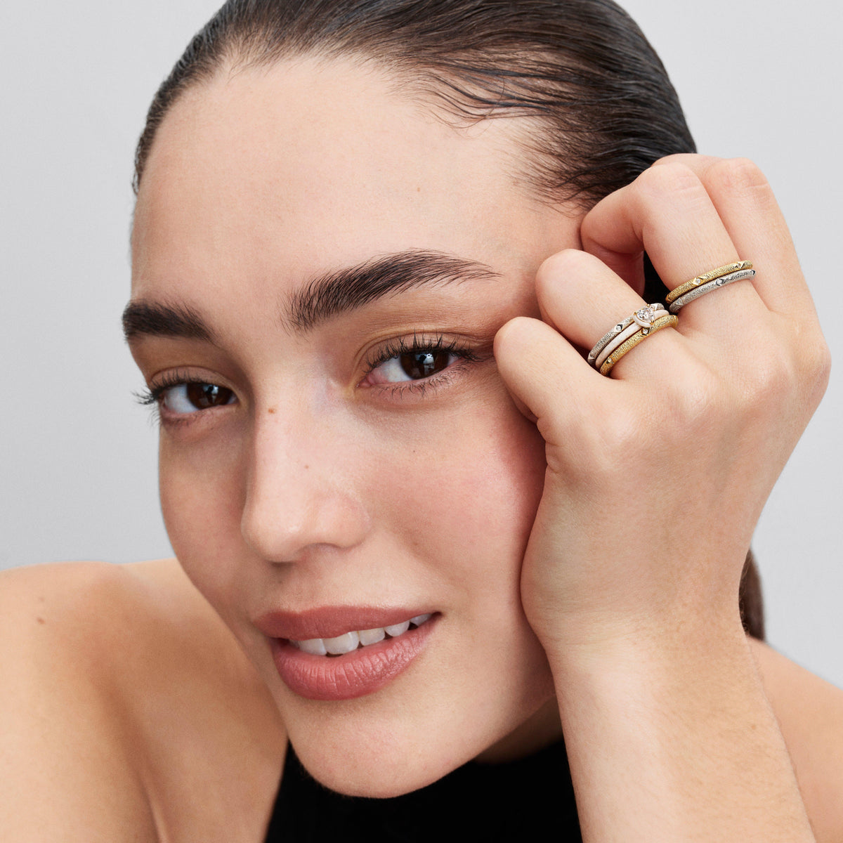 FINAL SALE - Texture & Stones Ring