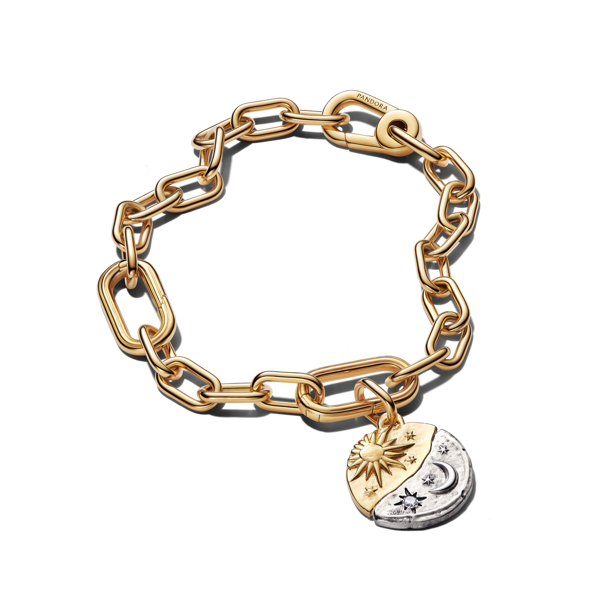 Sun & Moon Medallion Bracelet Set