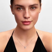 Pandora Talisman Sterling Silver Lab-Grown Diamond Heart Pendant Necklace