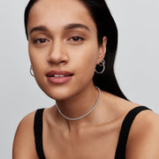 Sparkling Mini Hoop Earrings