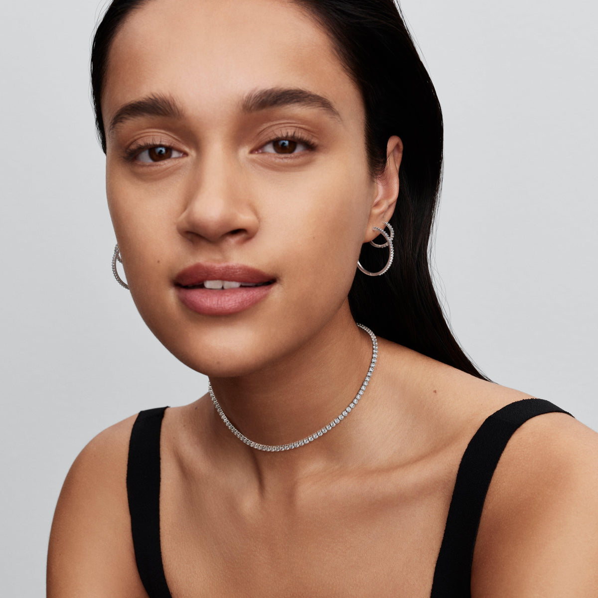 Sparkling Mini Hoop Earrings