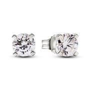 Pandora Era 14k White Gold Lab-grown Diamond Earrings