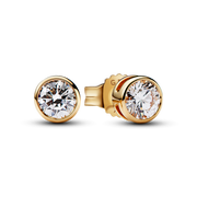 Pandora Era Bezel 14k Gold Lab-grown Diamond Earrings