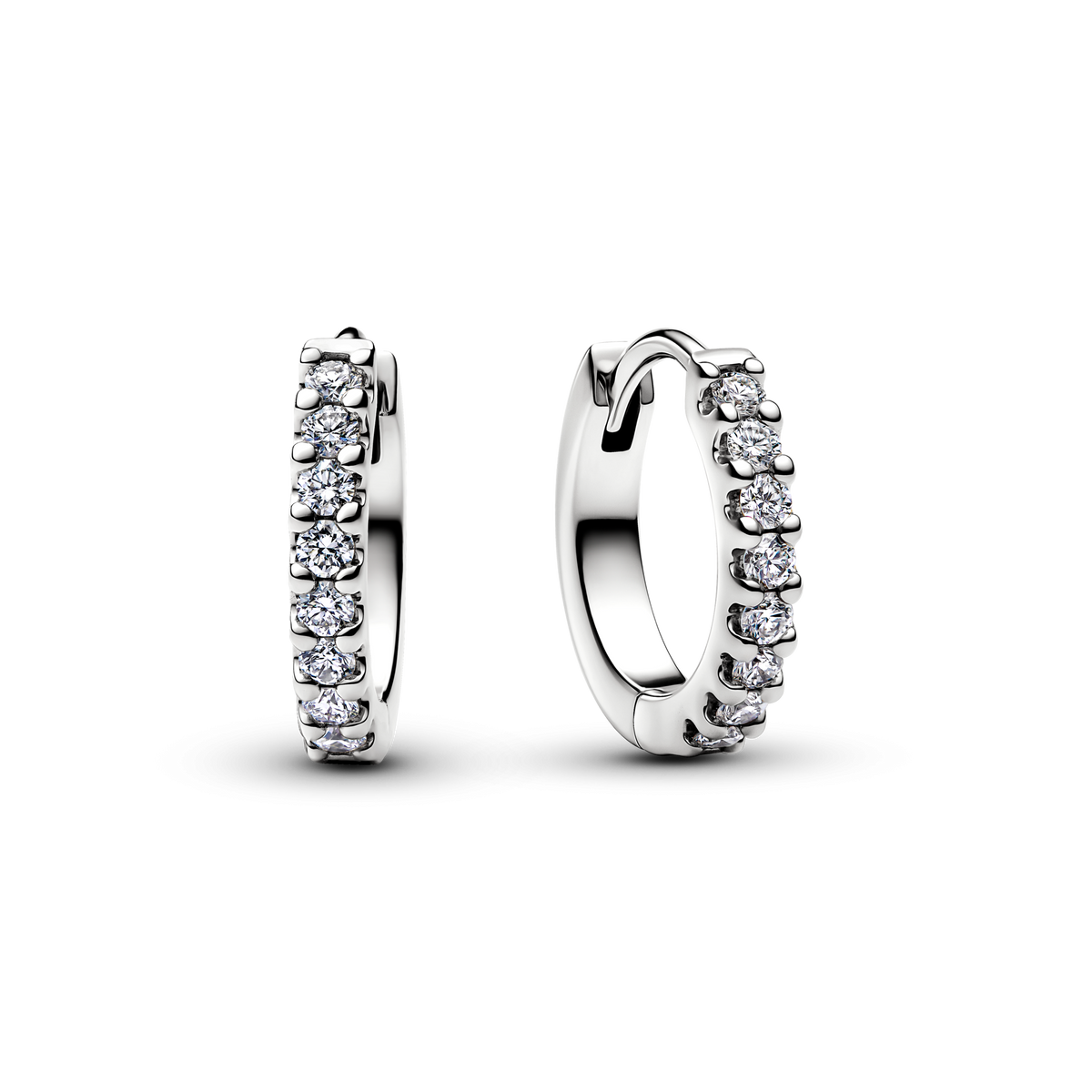 Pandora Era Lab-Grown Diamond Pavé Hoop Earrings