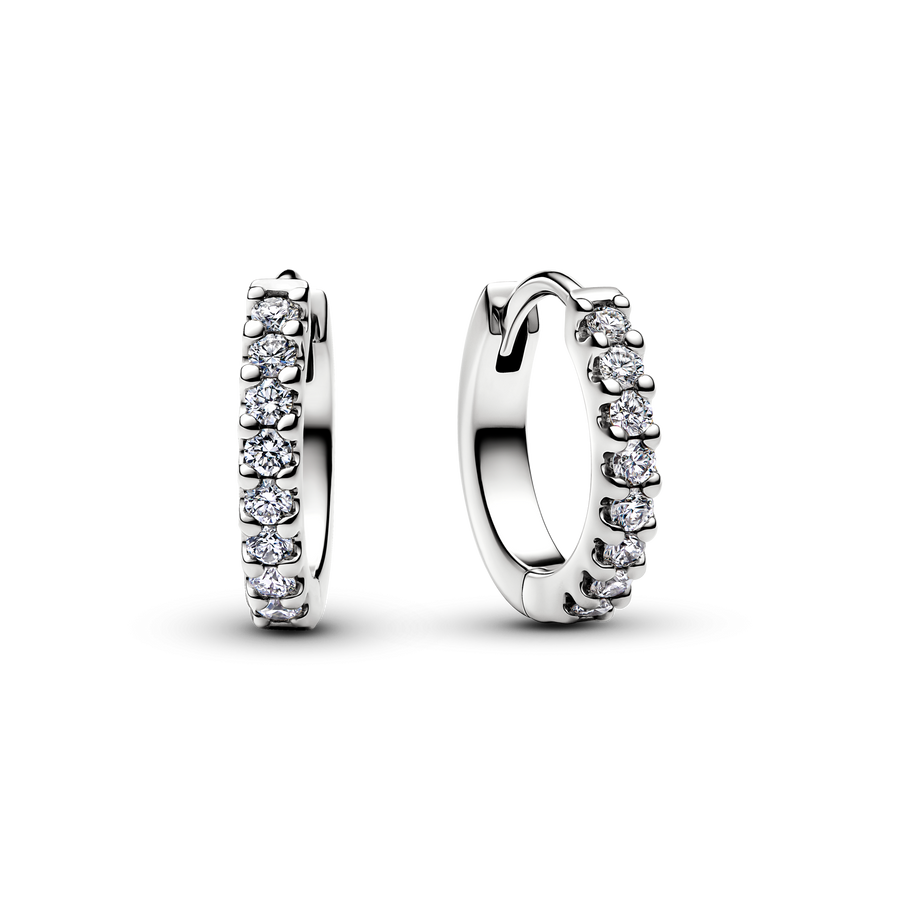 Pandora Era Lab-Grown Diamond Pavé Hoop Earrings