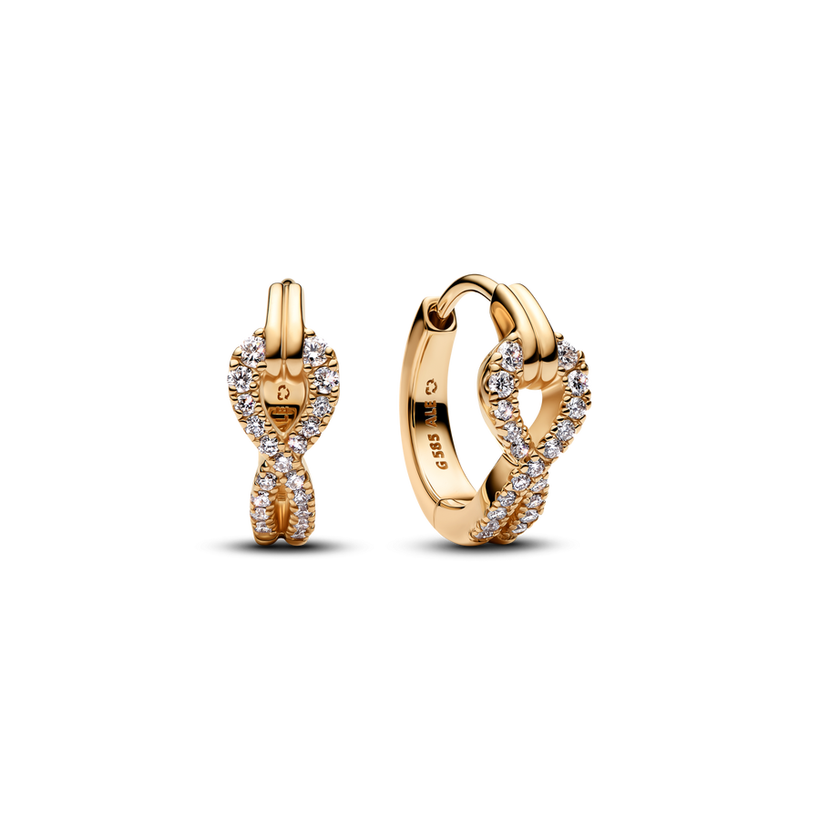 Pandora Infinite Lab-grown Diamond Pavé Hoop Earrings