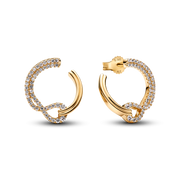 Pandora Infinite Lab-grown Diamond Pavé Open Circle Stud Earrings