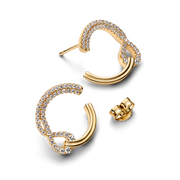 Pandora Infinite Lab-grown Diamond Pavé Open Circle Stud Earrings