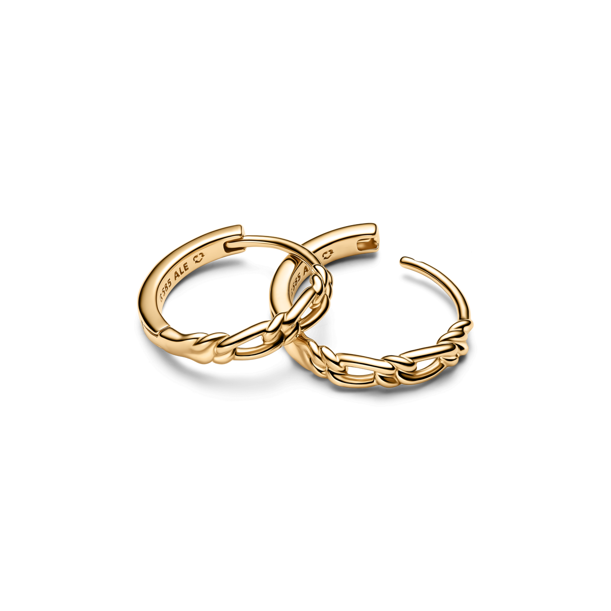 Pandora Era Figaro Hoop Earrings