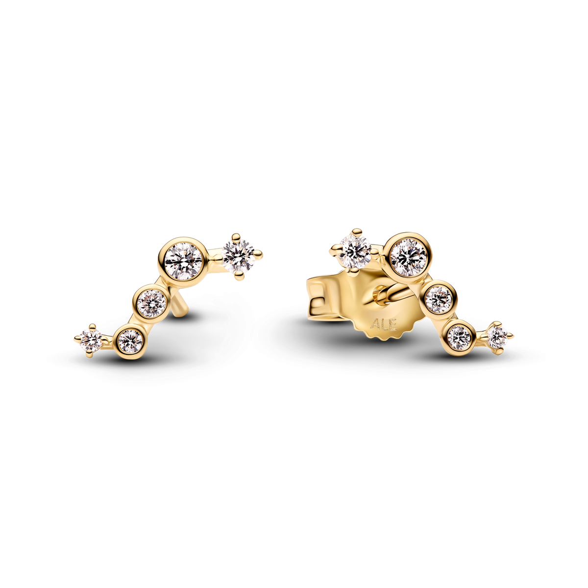 Pandora Era 14K Gold Lab-Grown Diamond Droplets Jewelry Set