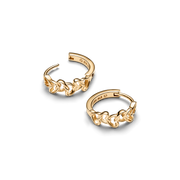 Pandora Era Linked Hearts Hoop Earrings