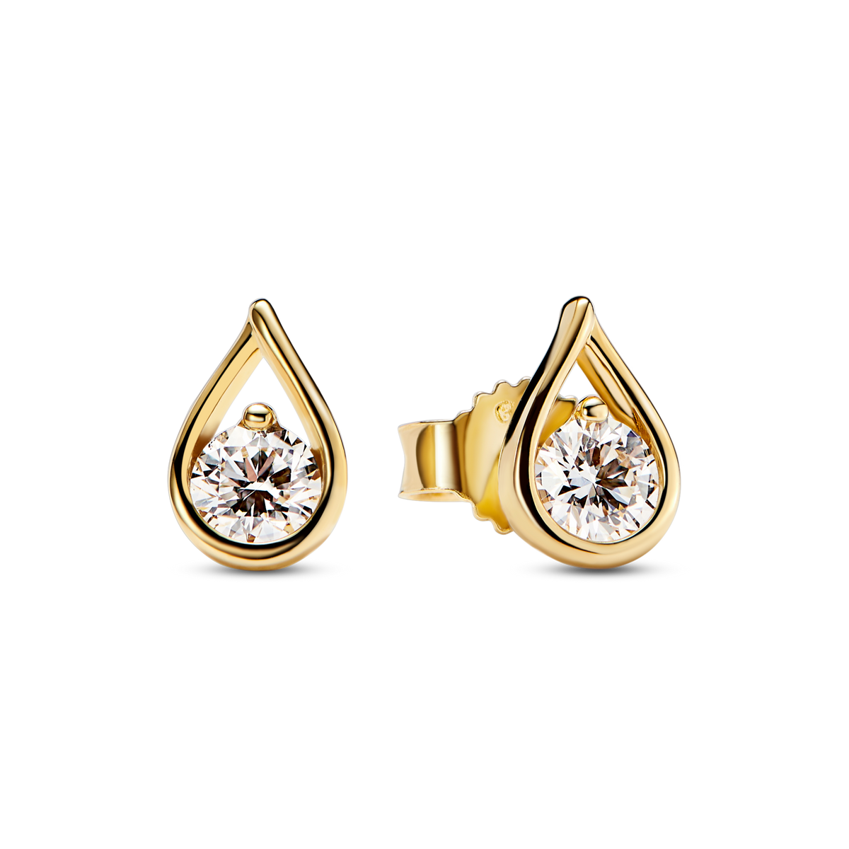 Pandora Infinite 14k Gold Lab-grown Diamond Earrings