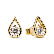 FINAL SALE - Pandora Infinite 14k Gold Lab-grown Diamond Earrings
