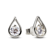 FINAL SALE - Pandora Infinite 14K White Gold Lab-grown Diamond Earrings
