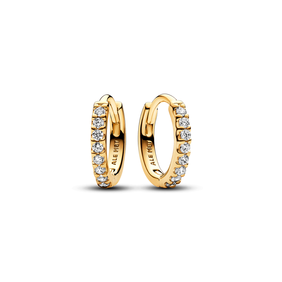 Sparkling Huggie Hoop Earrings
