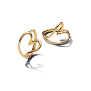 Organically Shaped Hearts Earring Stack