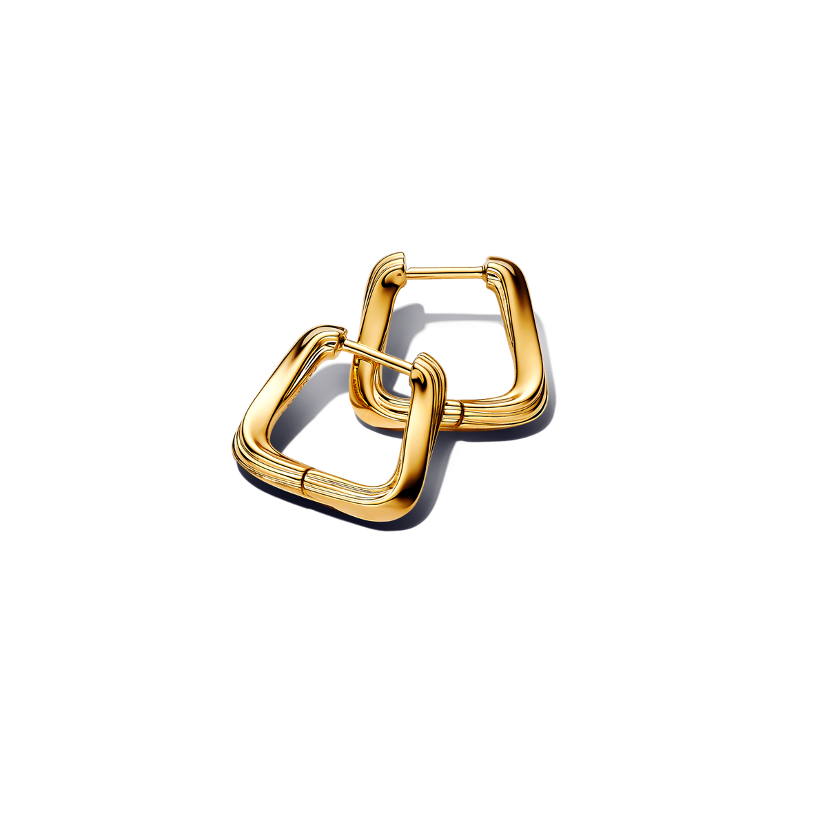 Twisted Triangle Small Hoop Earrings