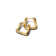 Twisted Triangle Small Hoop Earrings