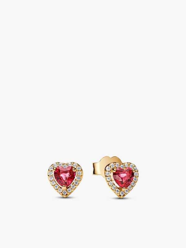 Red Heart Necklace and earring set