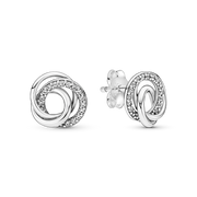 Family Always Encircled Stud Earrings