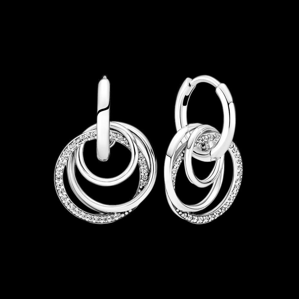 Family Always Encircled Hoop Earrings