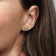 FINAL SALE - November Honey Eternity Circle Stud Earrings