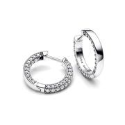 Pandora Timeless Pavé Single-row Hoop Earrings