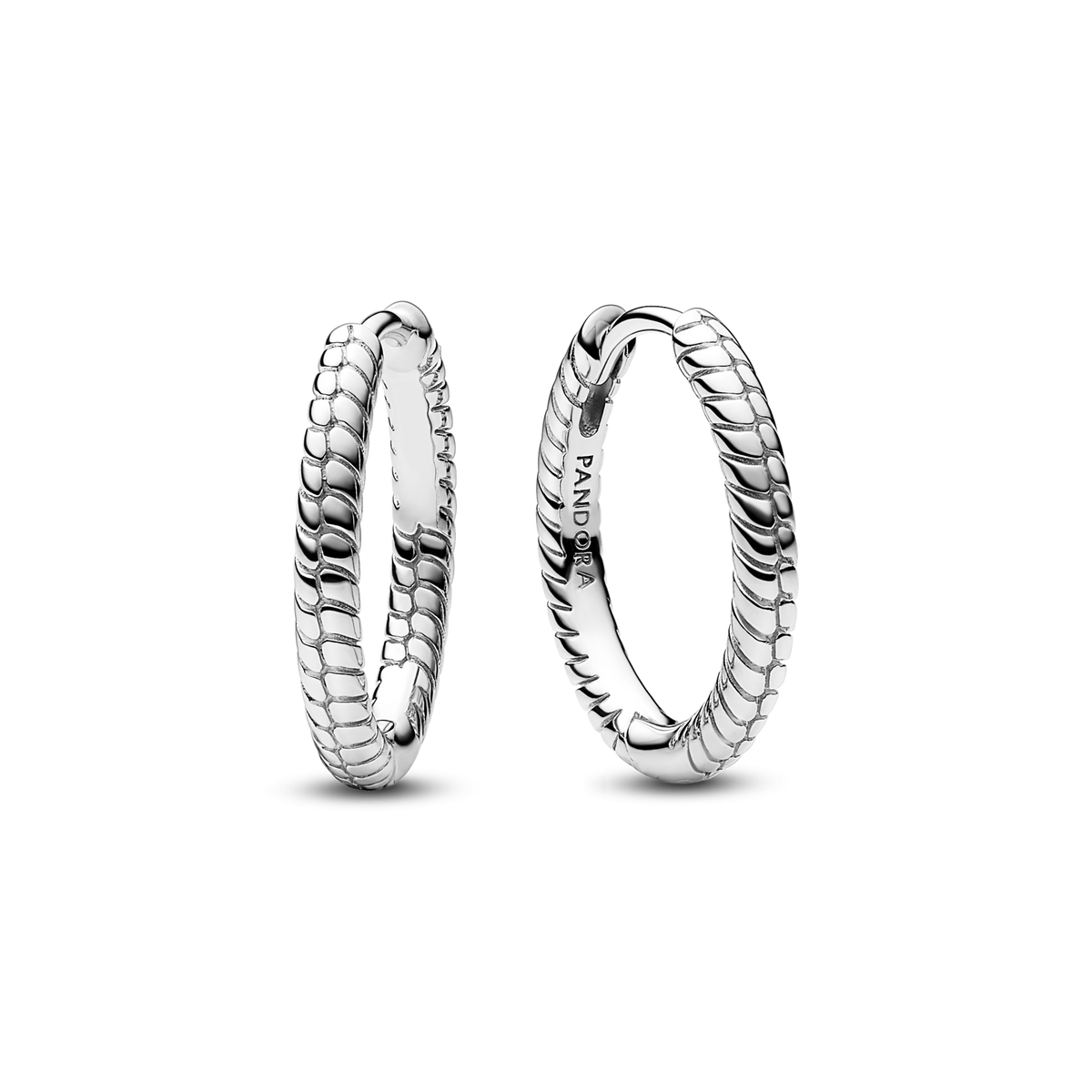 Pandora Moments Small Charm Hoop Earrings
