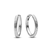 Pandora Moments Small Charm Hoop Earrings