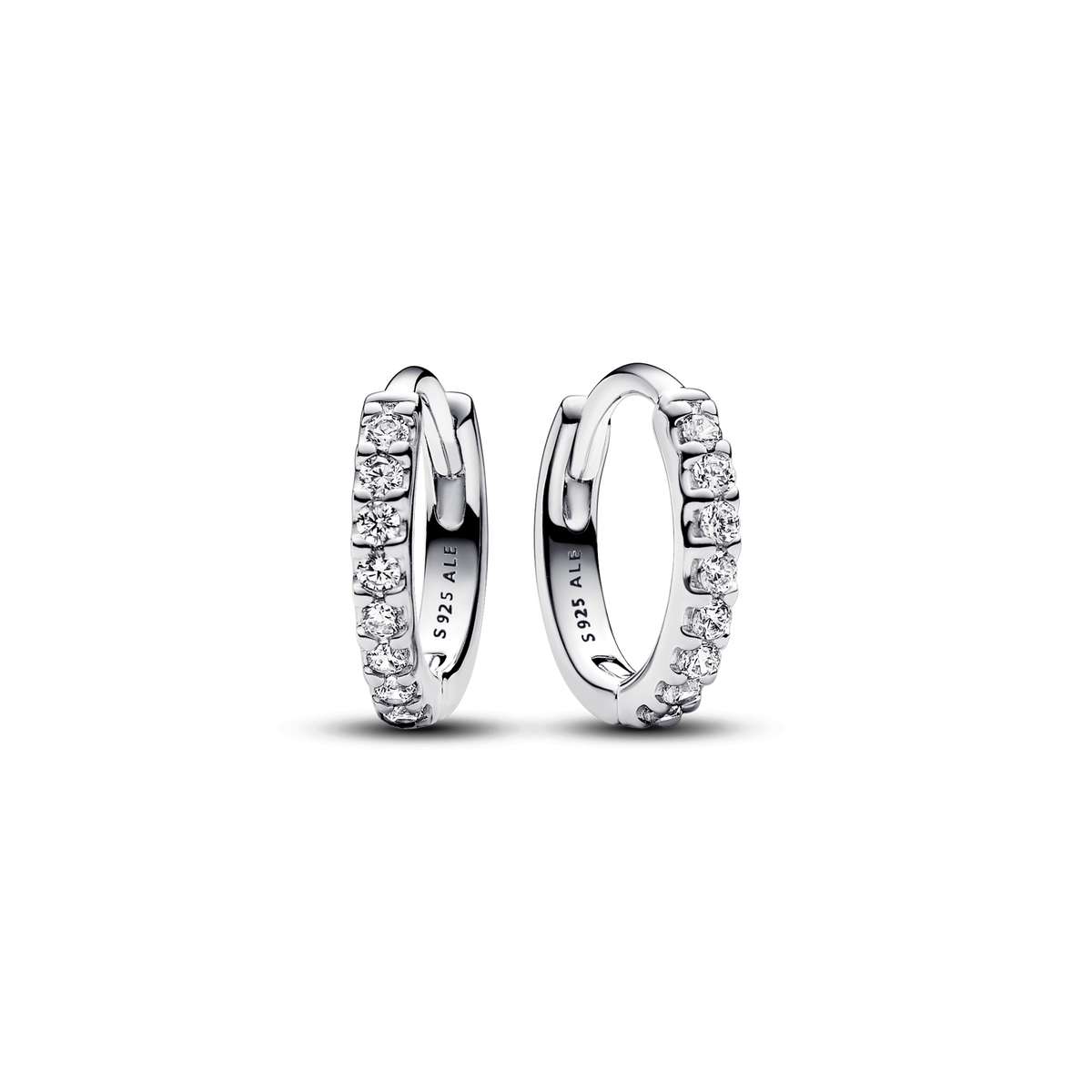Sparkling Huggie Hoop Earrings