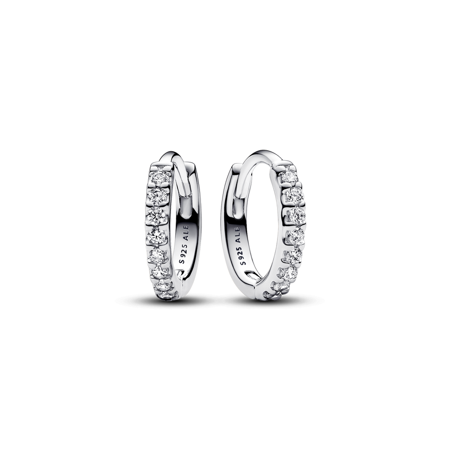 Sparkling Huggie Hoop Earrings