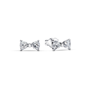 Sparkling Bow Stackable Earring Set