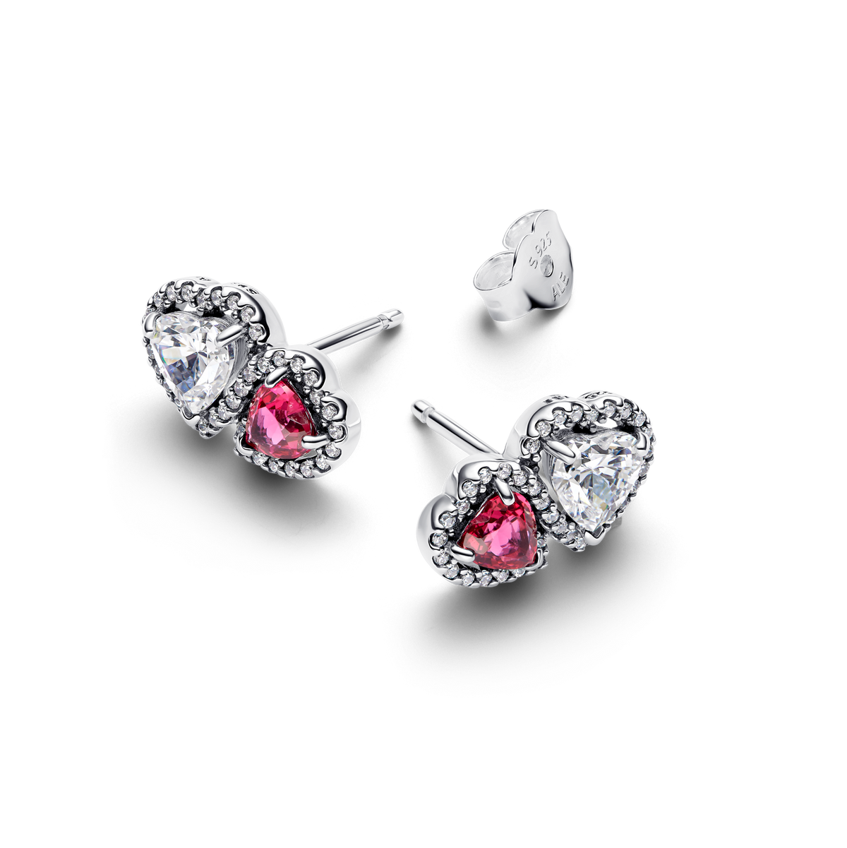 Halo Hearts Stud Earrings