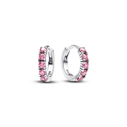 Pink Huggie Earrings
