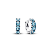Light Blue Hoop Earrings