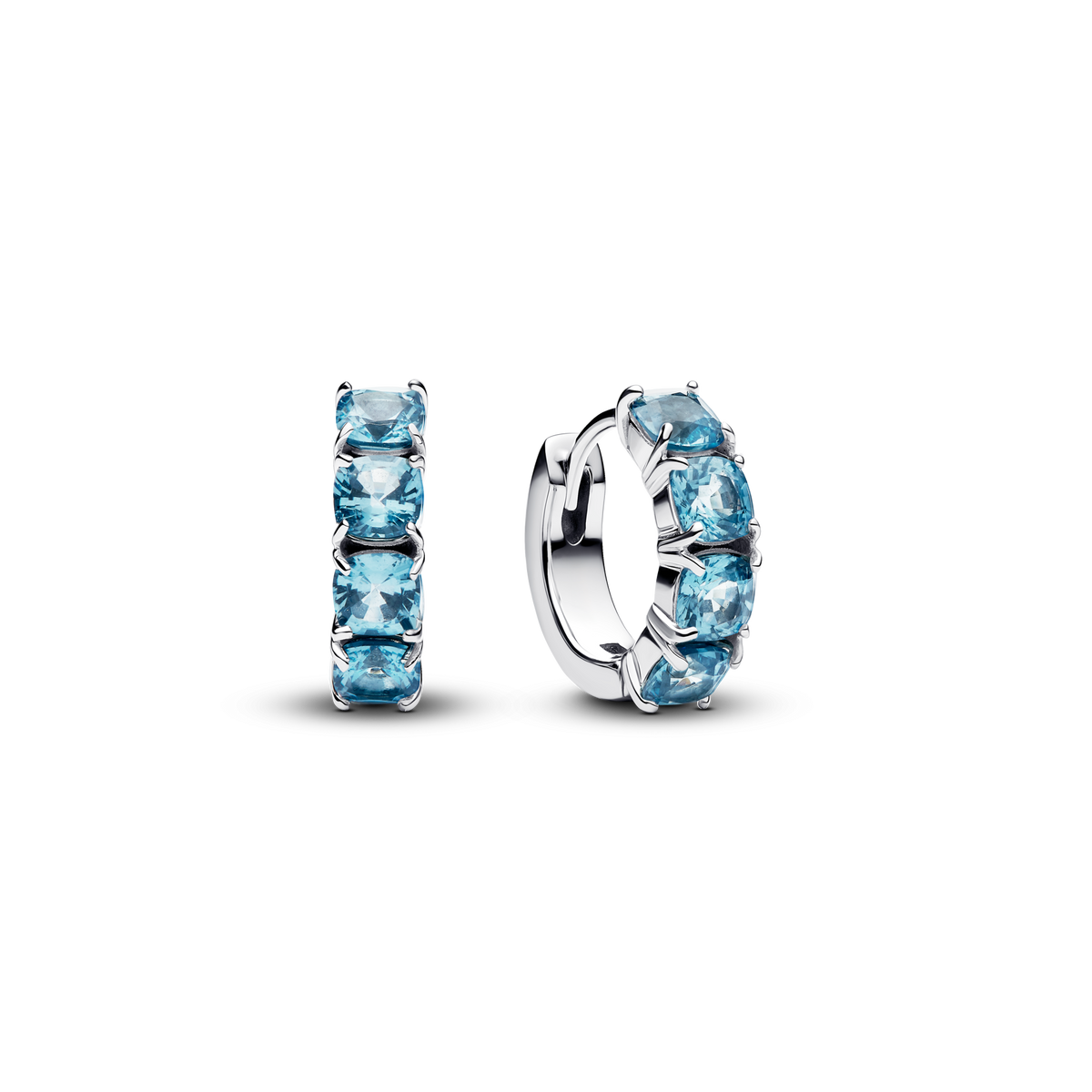 Light Blue Hoop Earrings
