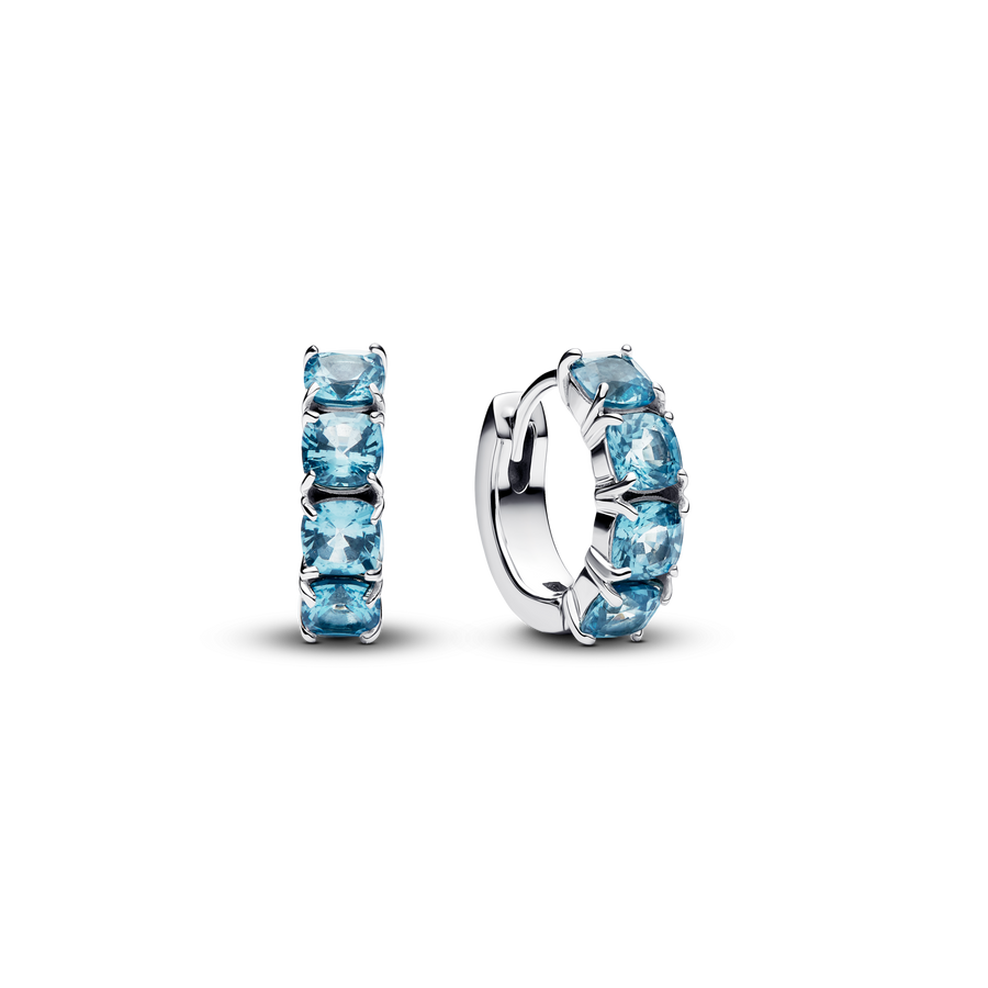 Light Blue Hoop Earrings