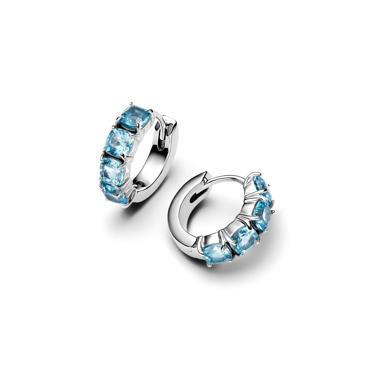 Light Blue Hoop Earrings