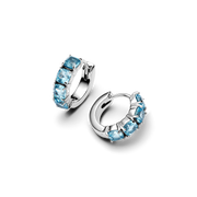 Light Blue Hoop Earrings