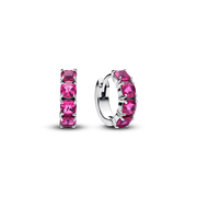 Pink Hoop Earrings