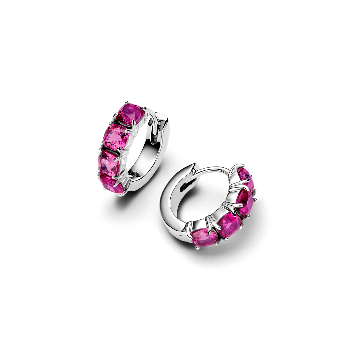 Pink Hoop Earrings