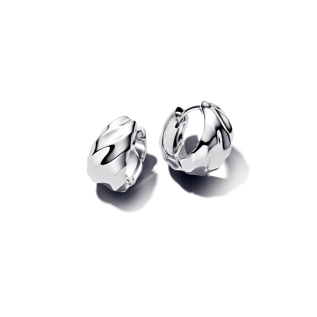 Rippled Small Hoop Earrings