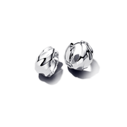 Rippled Small Hoop Earrings