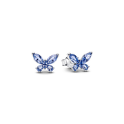 Winter Blue Butterfly Jewelry Set