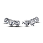 Halo Heart Trilogy Stud Earrings