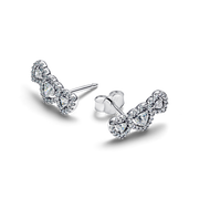 Halo Heart Trilogy Stud Earrings